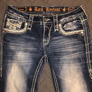 ROCK REVIVAL ANKLE SKINNY JELINA SIZE 26